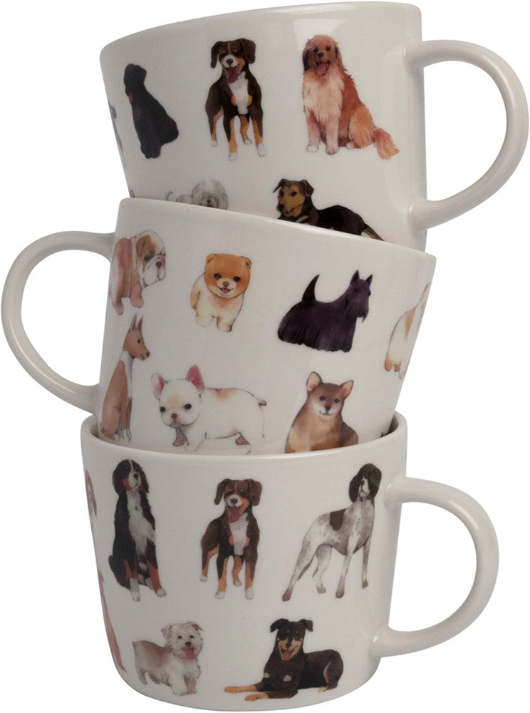 Dutch Floral Giftset 3 Cups Low Dogs Color 32 cl.