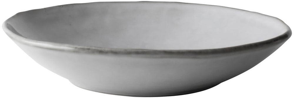 Dutch Rose Plate Deep 23.5 cm Light Gray