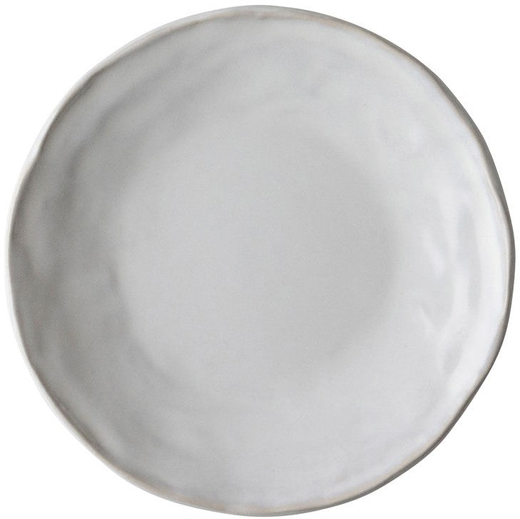 Dutch Rose Plate Flat 17 cm White