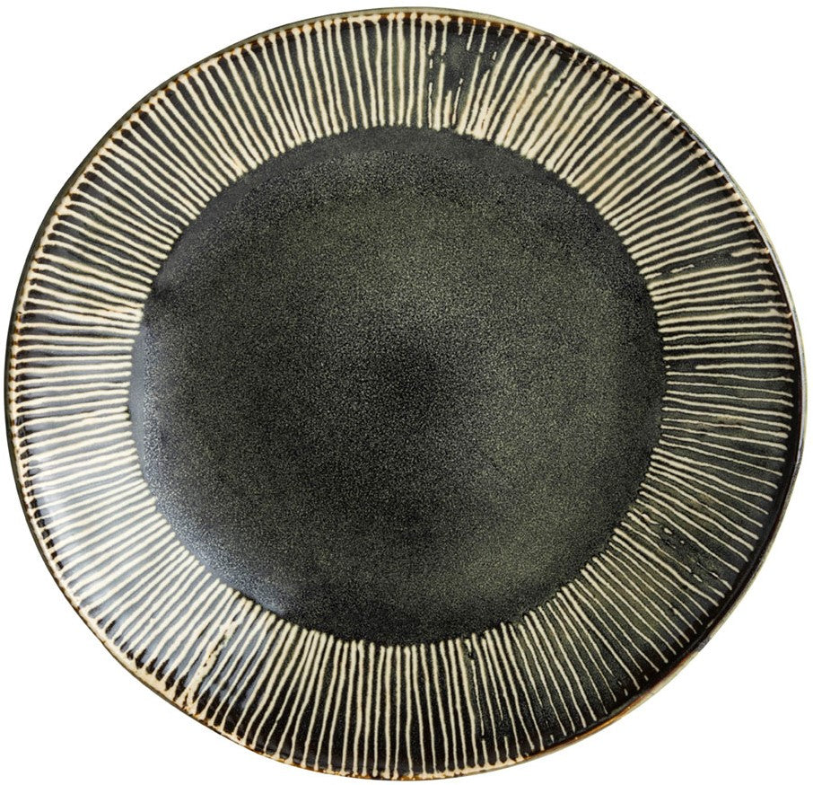 Dutch Rose Plate Flat 21.5 cm Green