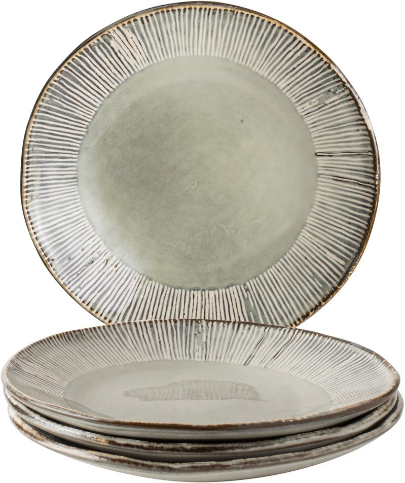 Dutch Rose Giftset 4 Borden 21,5 cm Creme