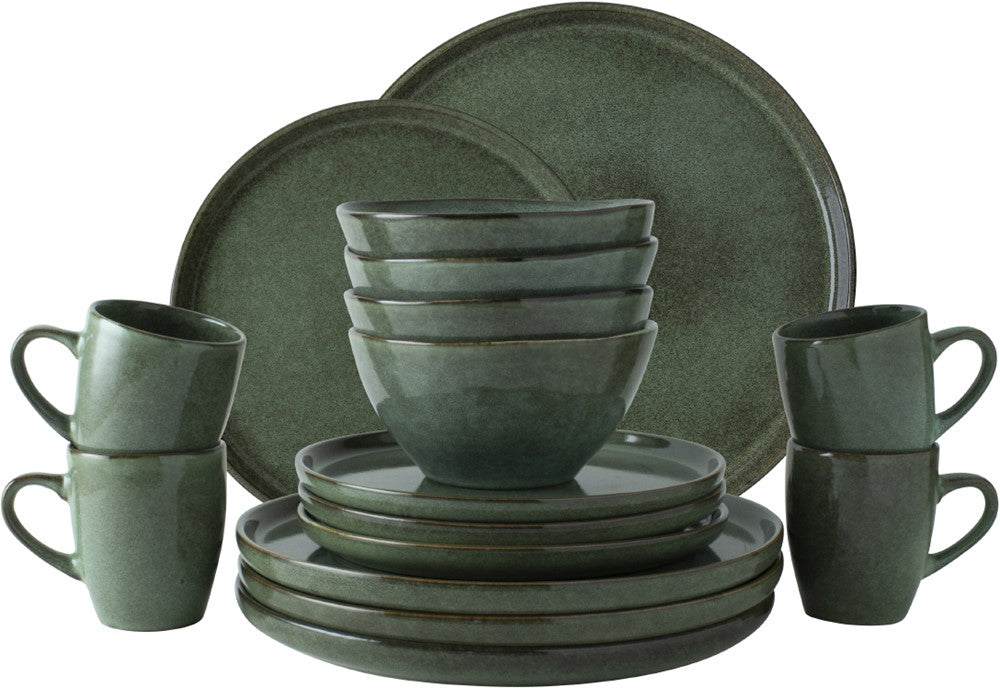 Dutch Rose Set 16 Delig Servies Groen