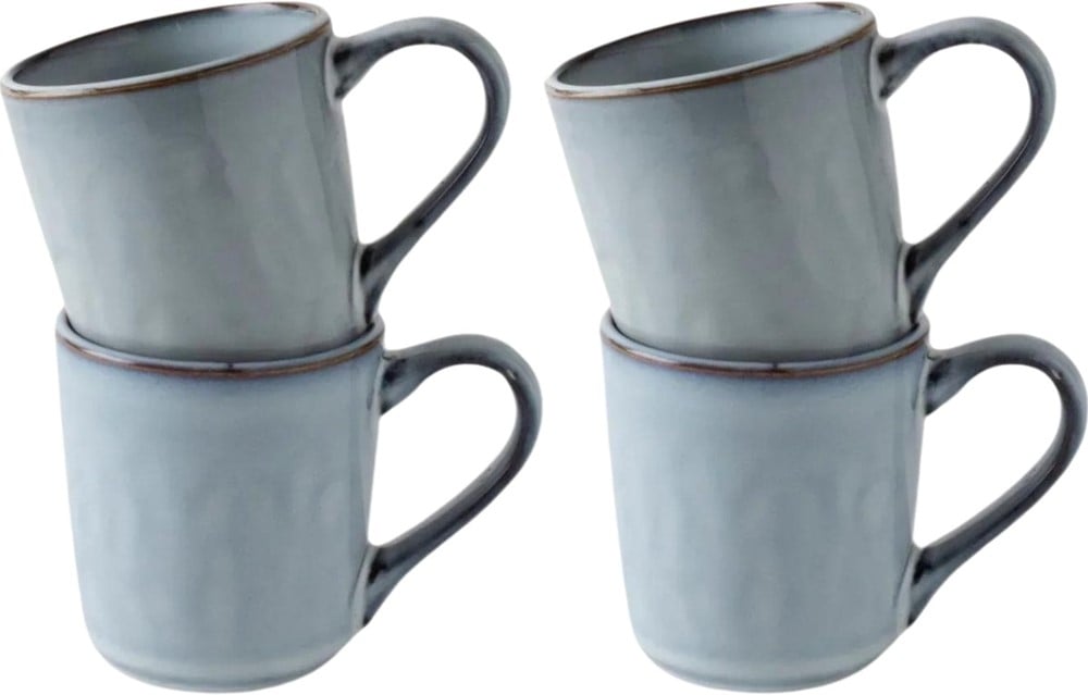 Dutch Rose Set 4 Minimokken Blauw 25 cl.