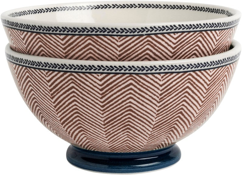 Gift set 2 Bowls 15.5 cm Edwin Blue Terra