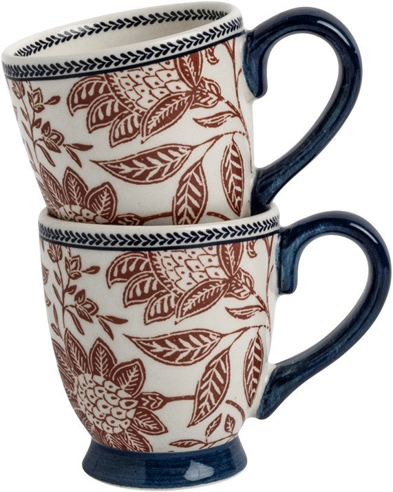 Gift set 2 Mini mugs Hedingham Blue Terra 20 cl.