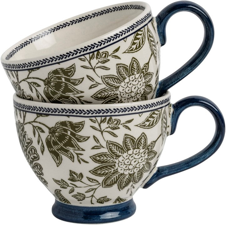 Gift set 2 Mugs Hedingham Blue Sage 43 cl.