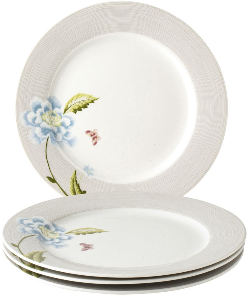 Laura Ashley Giftset 4 Plates 20 cm Cobblestone Pinstripe