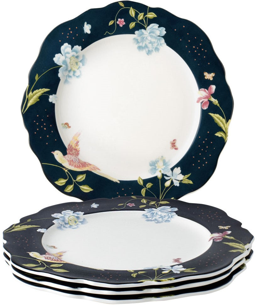 Laura Ashley Giftset 4 Plates 24.5 cm Midnight Uni
