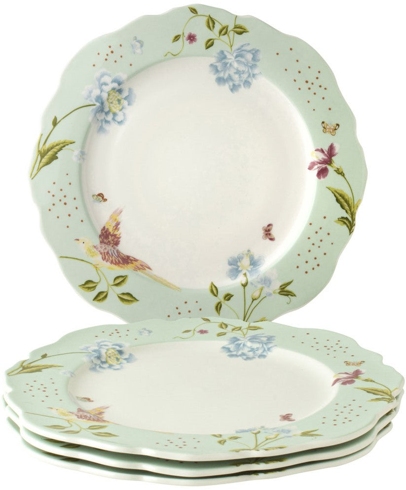 Laura Ashley Giftset 4 Plates 24.5 cm Mint Uni