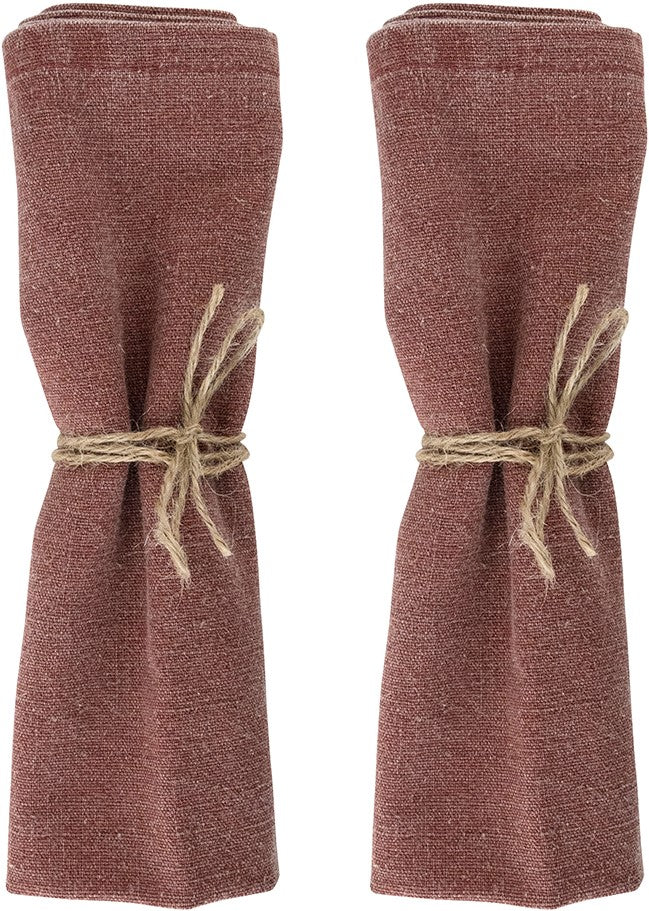 Laura Ashley Set 2 Servetten Daniela Oxblood Uni