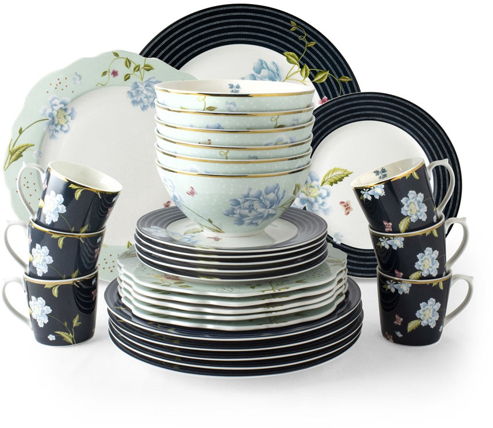 Laura Ashley Set 30 Delig Servies Assorti