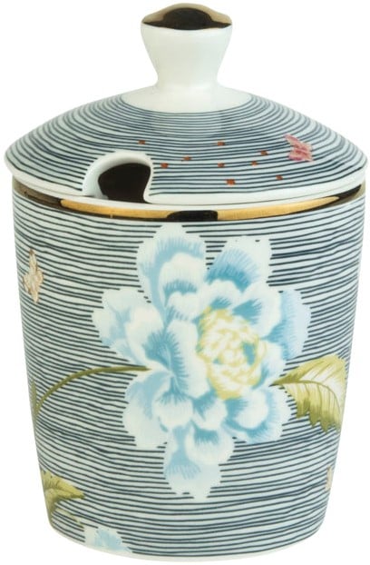 Laura Ashley Suikerpot Midnight Pinstripe