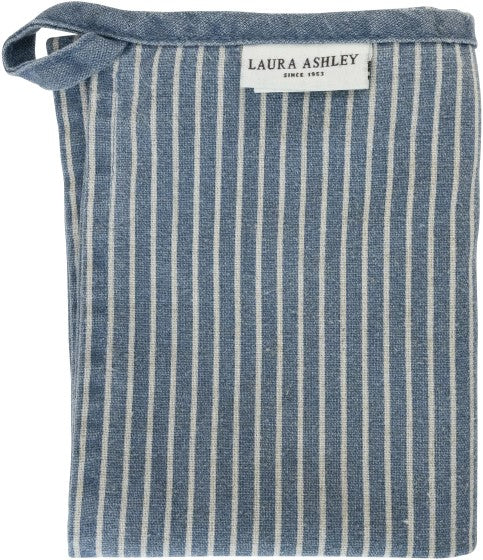 Laura Ashley Theedoek Blauw Streep 50x70cm