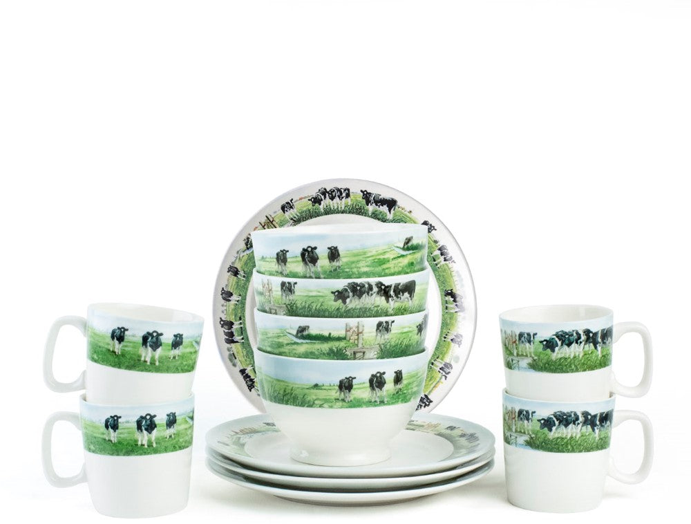 Wiebe van der Zee Set 12 Delig Servies 4 Persoons Nieuwe Buren