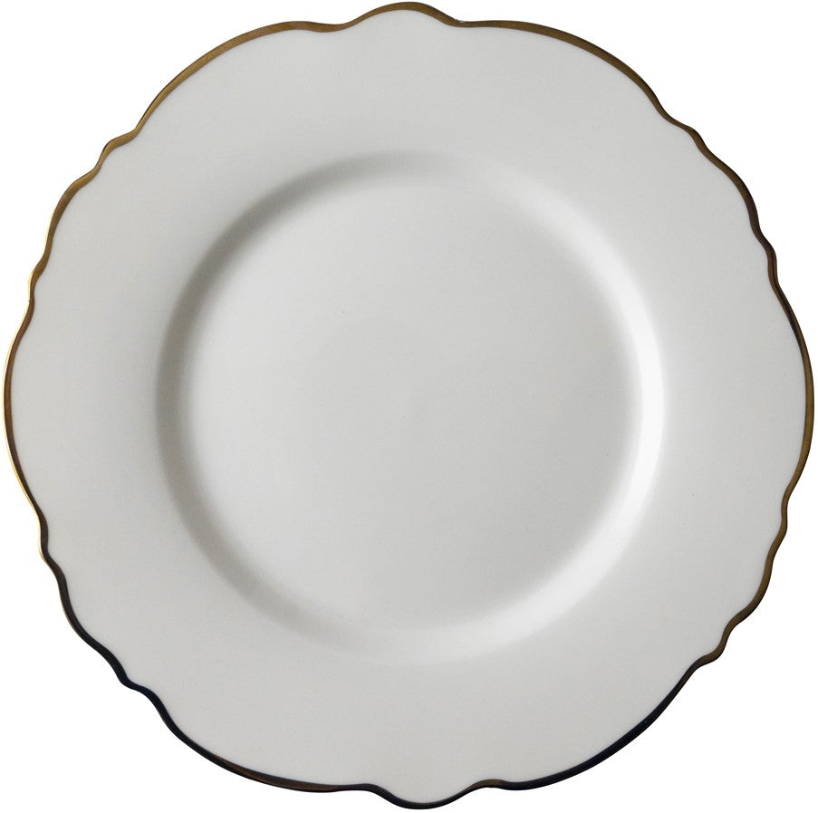 Bliss Plate Shell 21 cm White Gold