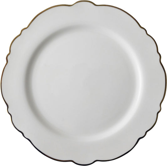 Bliss Plate Shell 26 cm White Gold