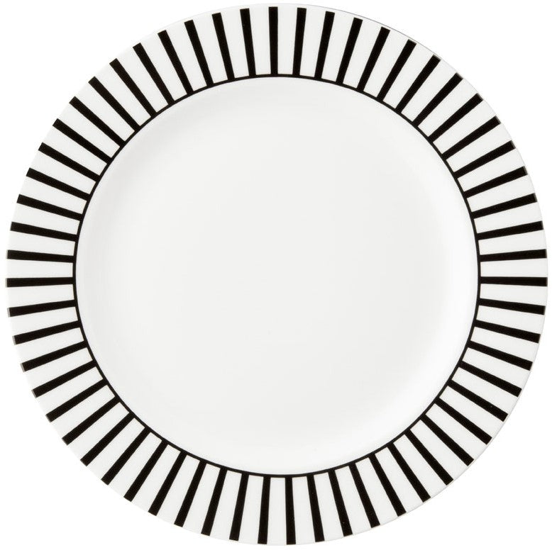 Bliss Gebakbord 18 cm Streep Zwart