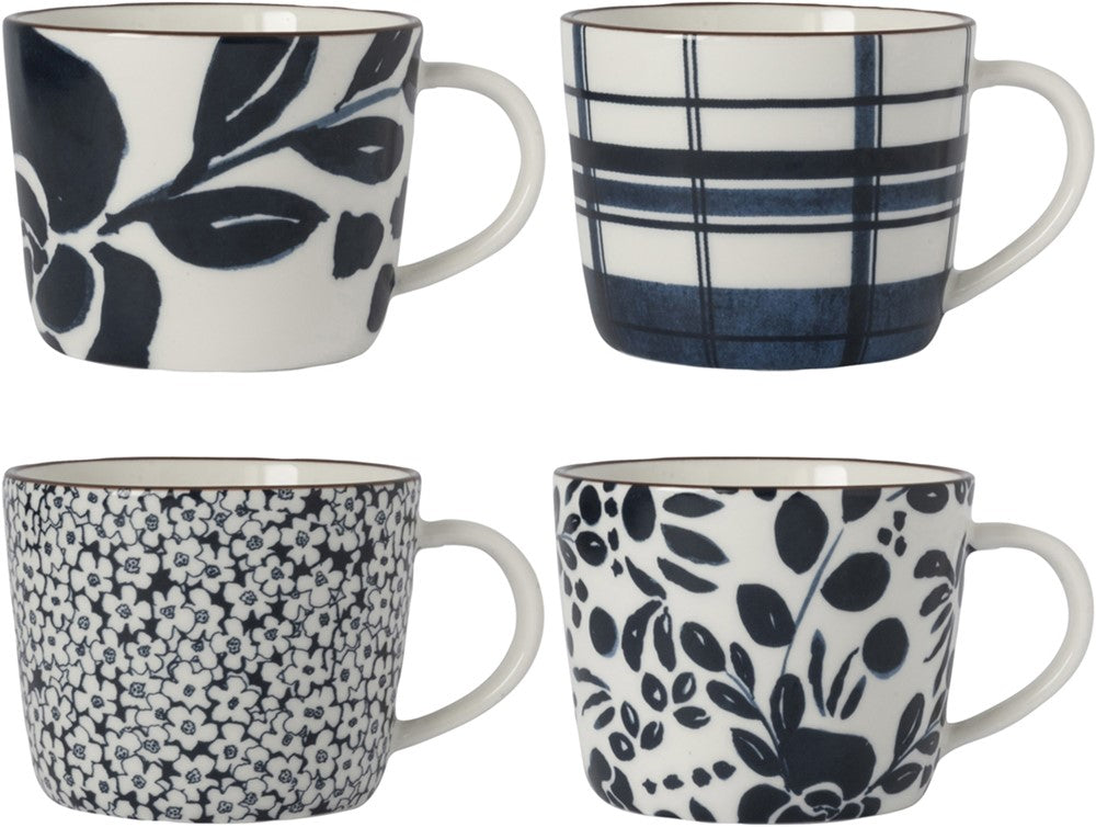 Dutch Floral Giftset 4 Cups assorted