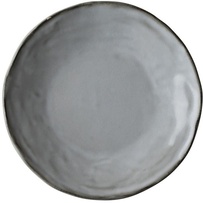 Dutch Rose Plate 17 cm Light Gray