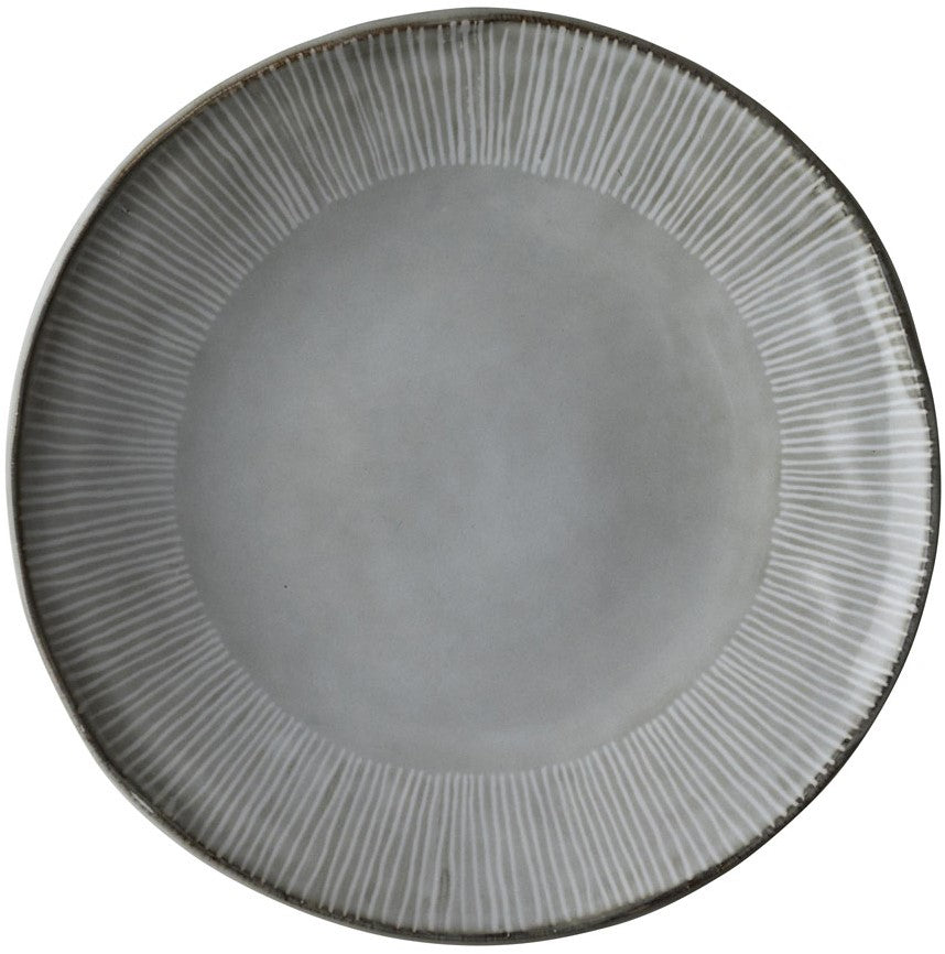 Dutch Rose Plate 21.5 cm Light Gray