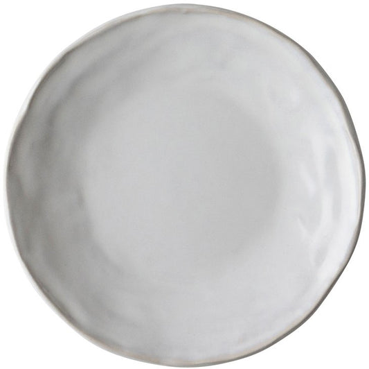 Dutch Rose Plate Flat 17 cm White