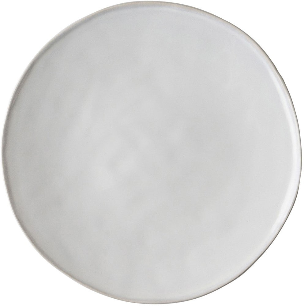 Dutch Rose Plate Flat 26.5 cm White