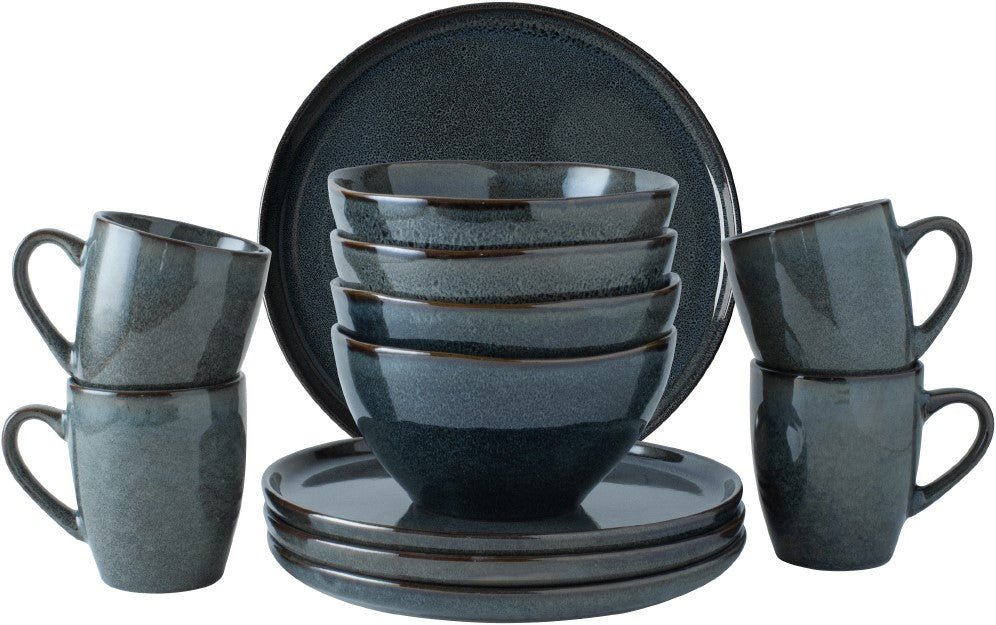 Dutch Rose Set 12-delig blauw