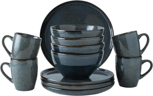 Dutch Rose Set 12-piece blue