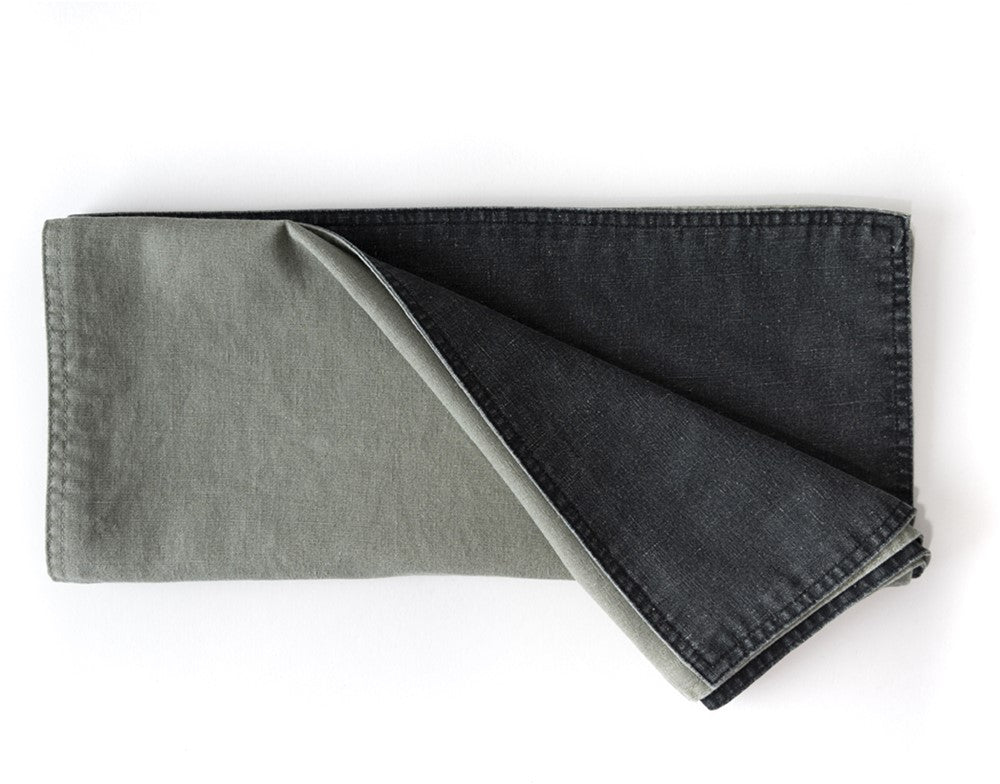 Dutch Rose Tafelloper 40x150 cm dubbelzijdig groen-grijs