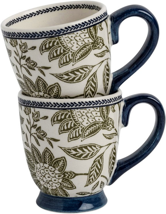 Gift set 2 Mini mugs Hedingham Blue Sage 20 cl.