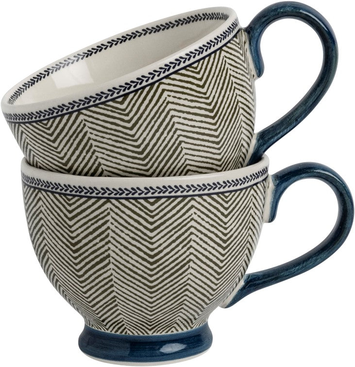 Gift set 2 Mugs Edwin Blue Sage 43 cl.