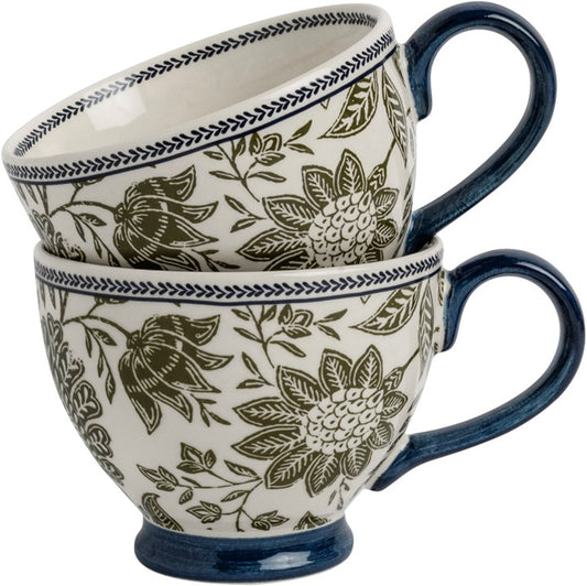 Gift set 2 Mugs Hedingham Blue Sage 43 cl.