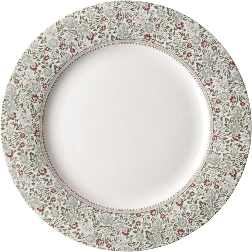 Laura Ashley Flat Plate 23 cm Green/Red