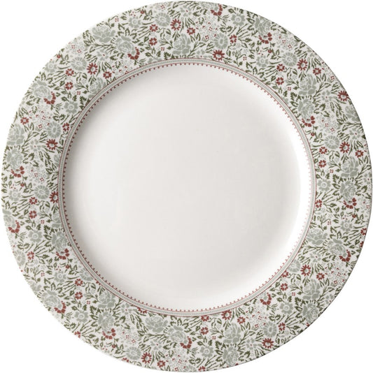 Laura Ashley Flat Plate 23 cm Green/Red