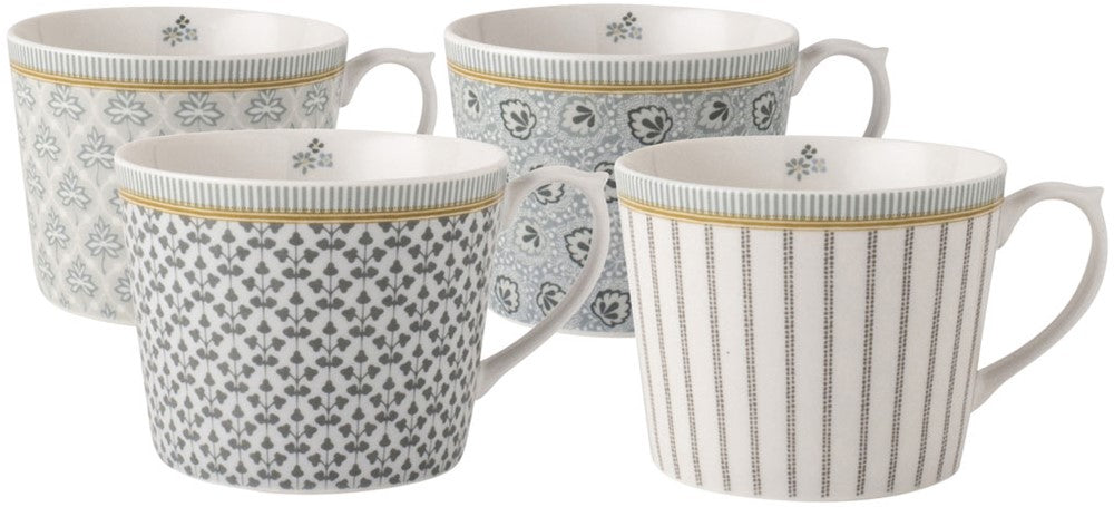 Laura Ashley Gift Set 4 Cups Low Assorted 30 cl.