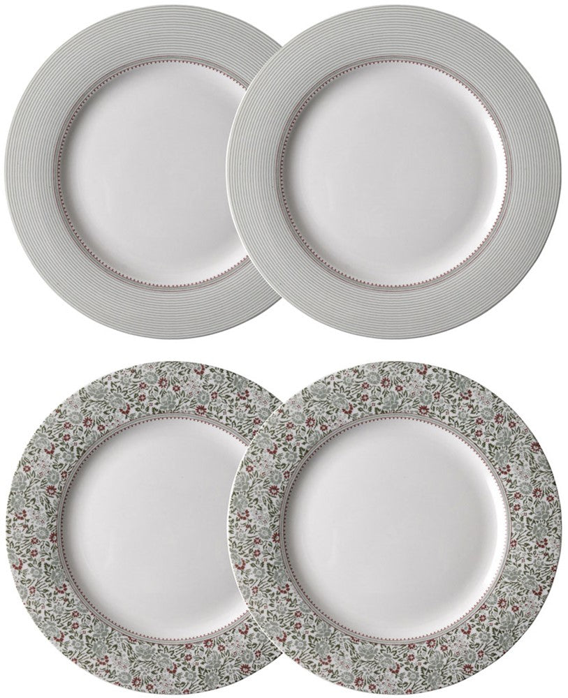 Laura Ashley Giftset 4 Plates Flat 23 cm