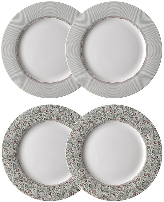 Laura Ashley Giftset 4 Plates Flat 23 cm