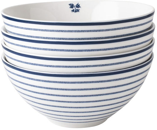 Laura Ashley Giftset 4 Bowls 16 cm Candy Stripe