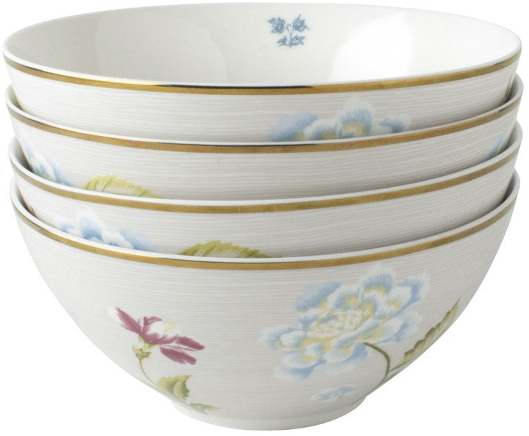 Laura Ashley Giftset 4 Bowls 16 cm Cobblestone Pinstripe