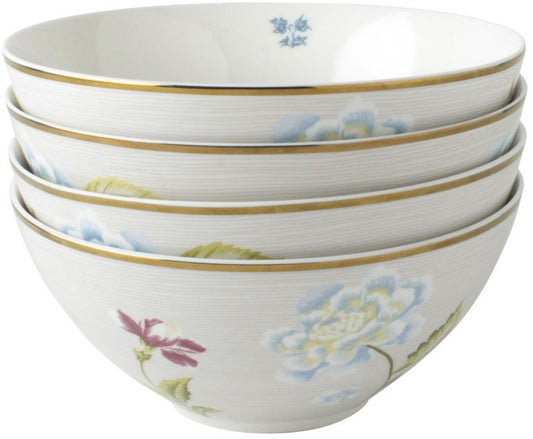 Laura Ashley Giftset 4 Bowls 16 cm Cobblestone Pinstripe