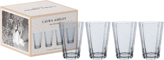 Laura Ashley Gift Set 4 Long Drink Glasses Clear 41 cl.