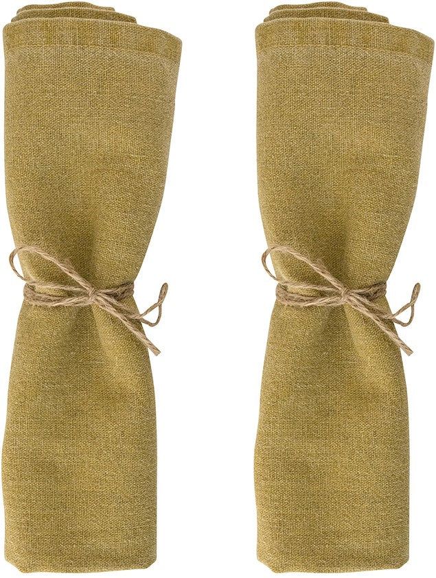 Laura Ashley Set 2 Servetten Daniela Oil Geel Uni