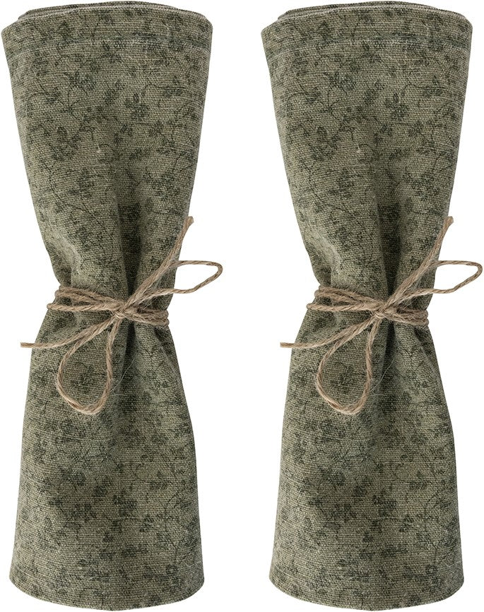 Laura Ashley Set 2 Servetten Wild Clematis Sage