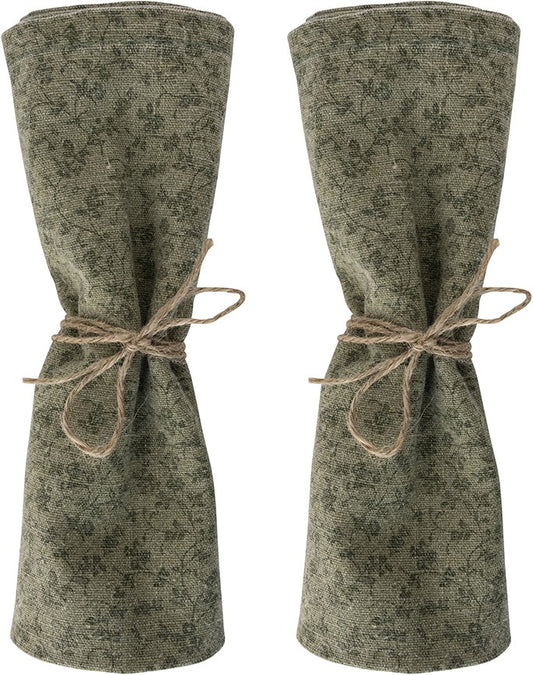 Laura Ashley Set 2 Servetten Wild Clematis Sage
