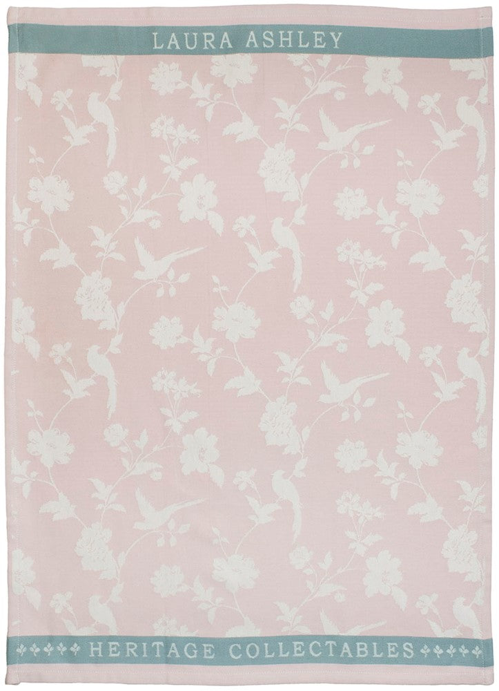 Laura Ashley Tea Towel Blush Flowers