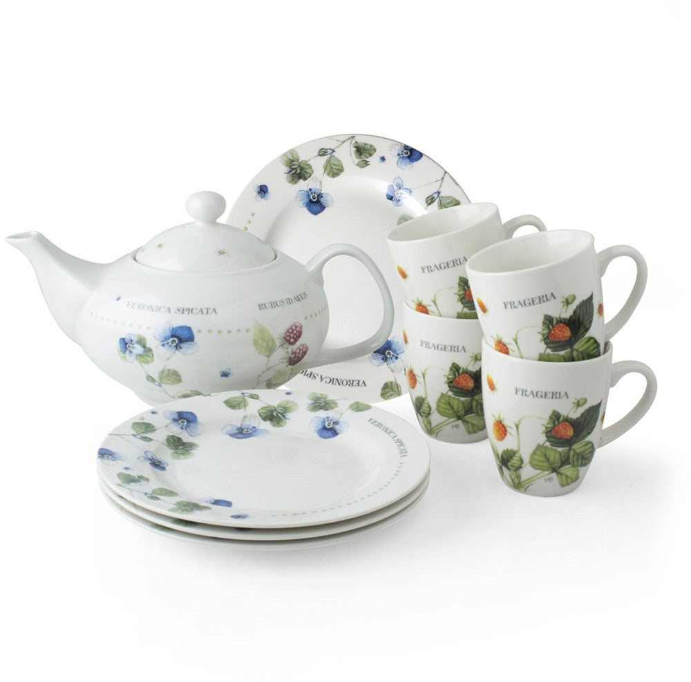 Marjolein Bastin Set 9 Delig Theeservies met Minimokken
