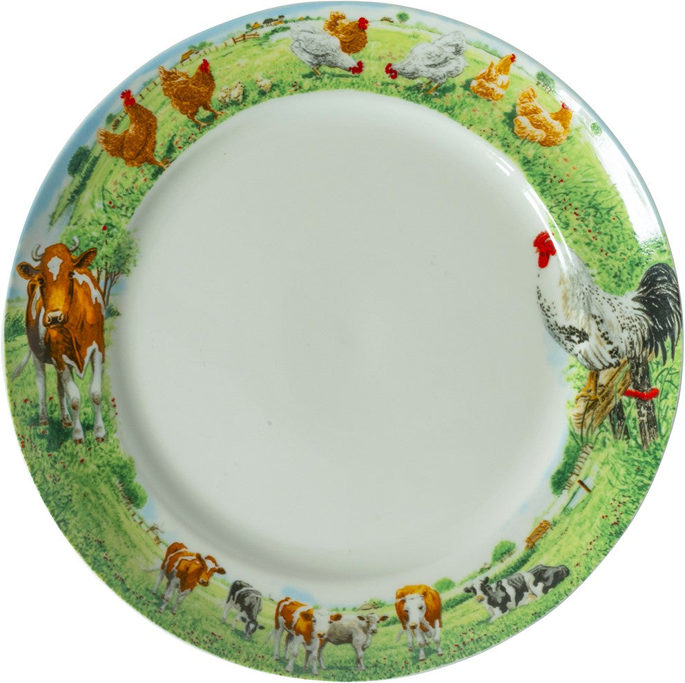 Wiebe van der Zee Plate 25 cm Cow/Chicken